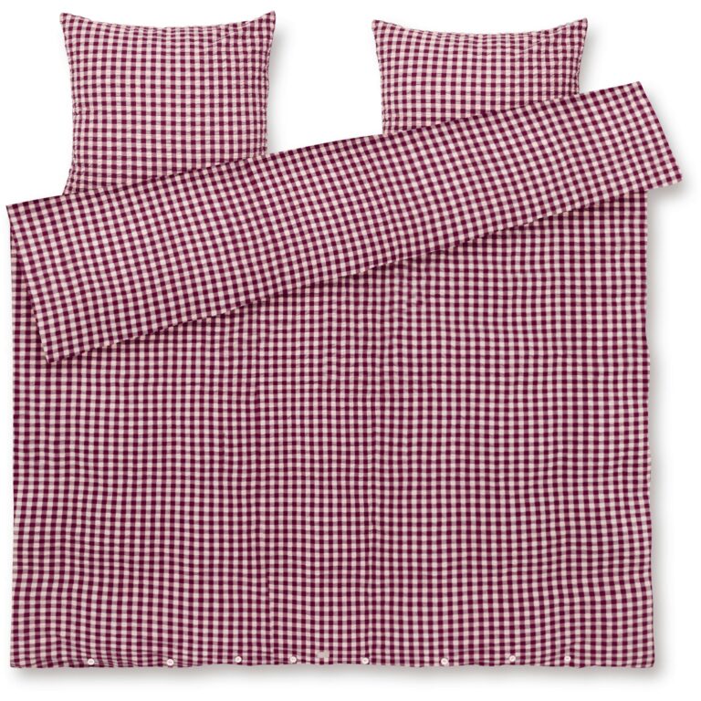 Juna Bæk & Bølge Sengesæt 200x220 Cm / Blomme - Sengetøj Økologisk Bomuld Rosa - 646602