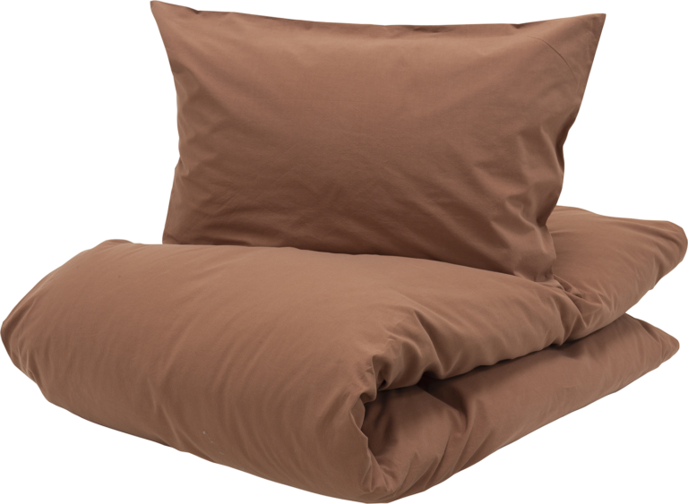 Sengesæt Turiform CHILL, dynebetræk og pudebetræk 200x220 cm, 100 % Staut bomuld, diskret rød